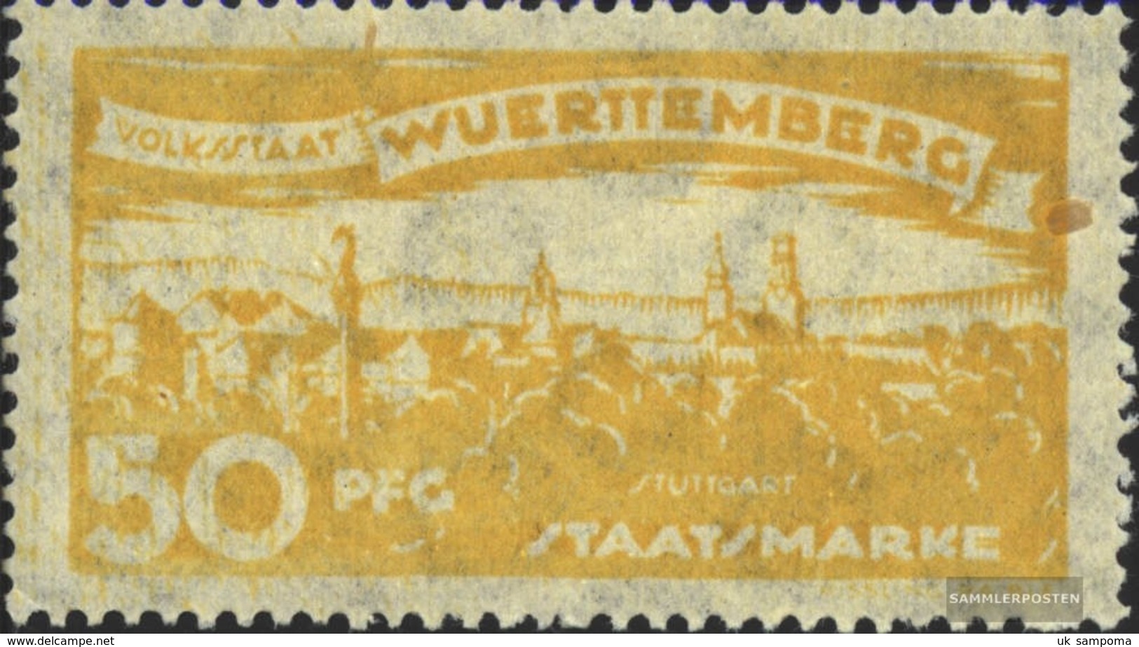 Württemberg D276 Tested Fine Used / Cancelled 1920 Farewell Edition - Sonstige & Ohne Zuordnung