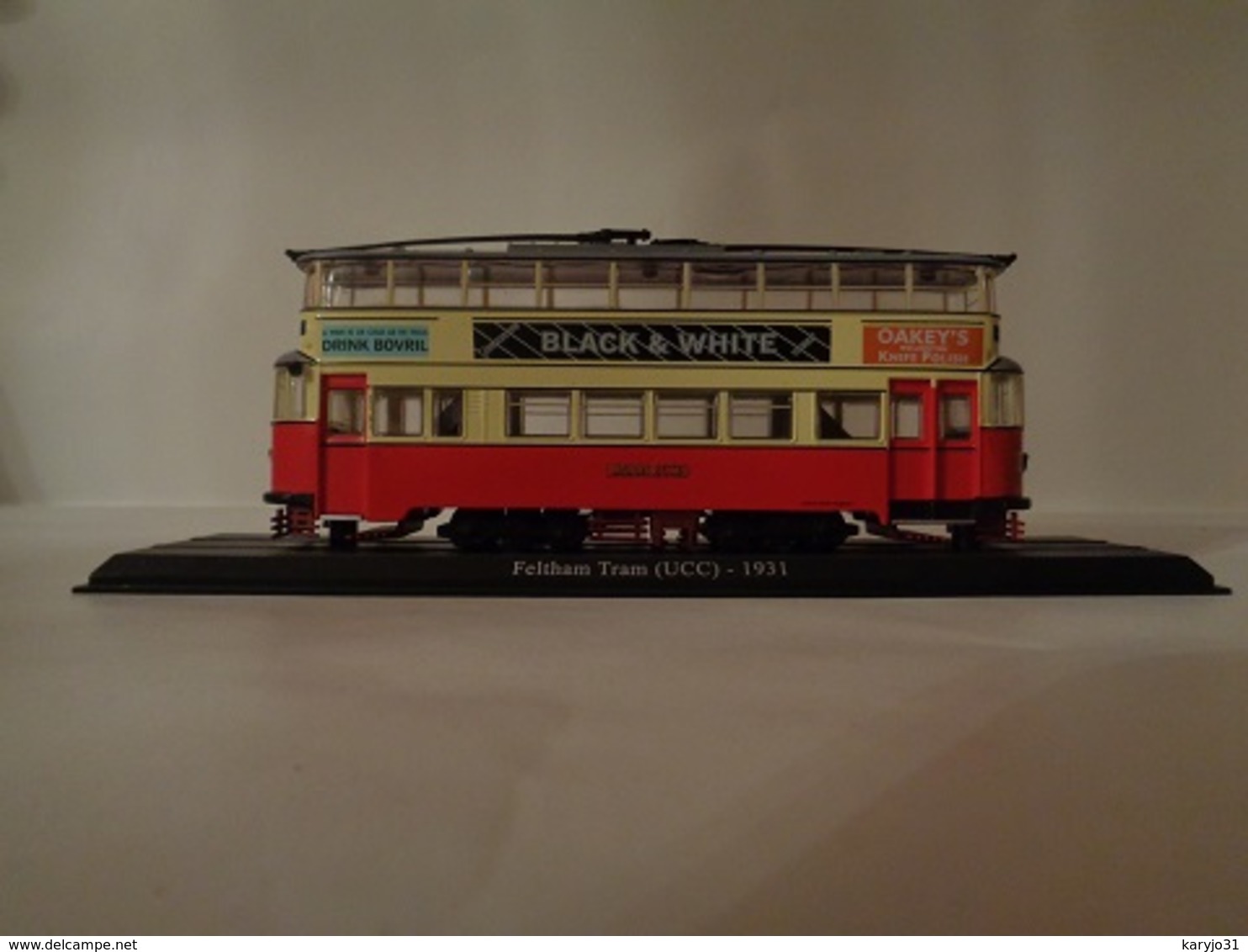 TRAMWAY  FELTHAM TRAM ( UCC ) LONDRES 1931  -1/43 Avec Notice - Scale 1:87