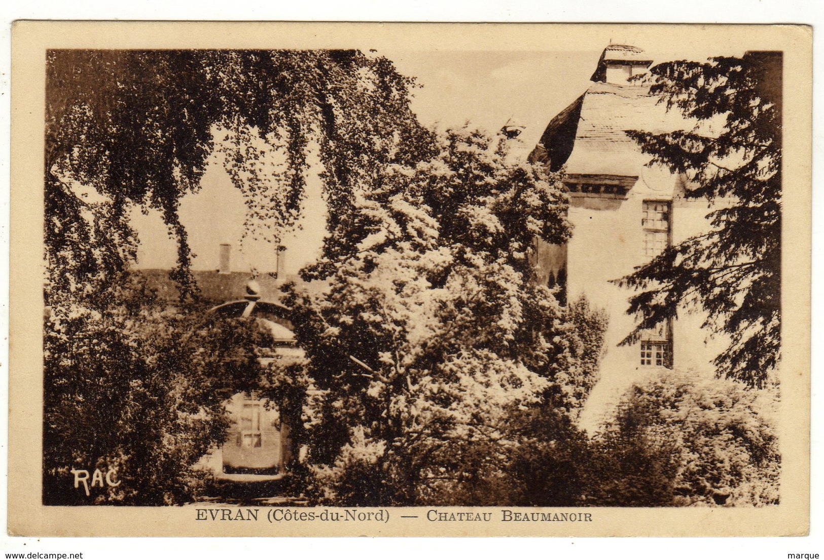 Cpa EVRAN Château Beaumanoir - Evran