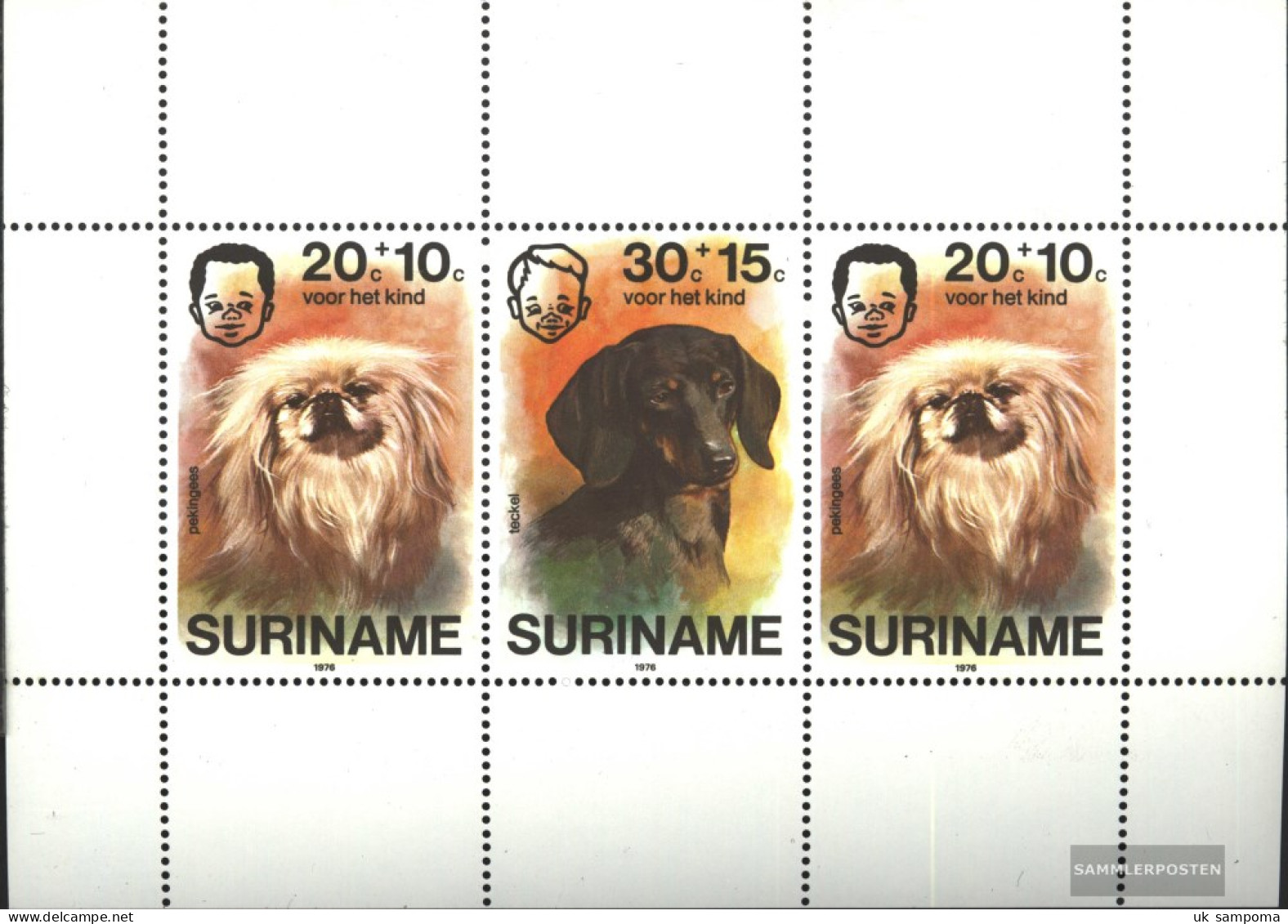 Suriname Block17 (complete Issue) Unmounted Mint / Never Hinged 1976 Dogs - Surinam