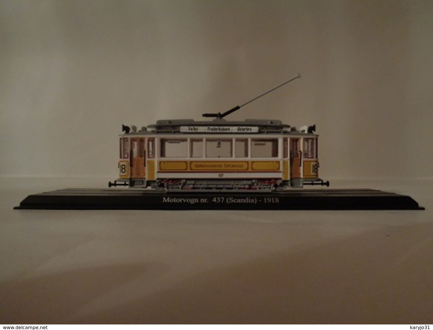 TRAMWAY  MOTORVOGN N° 437 ( SCANDIA ) COPENHAGUE 1918 -1/43 Avec Notice - Echelle 1:87