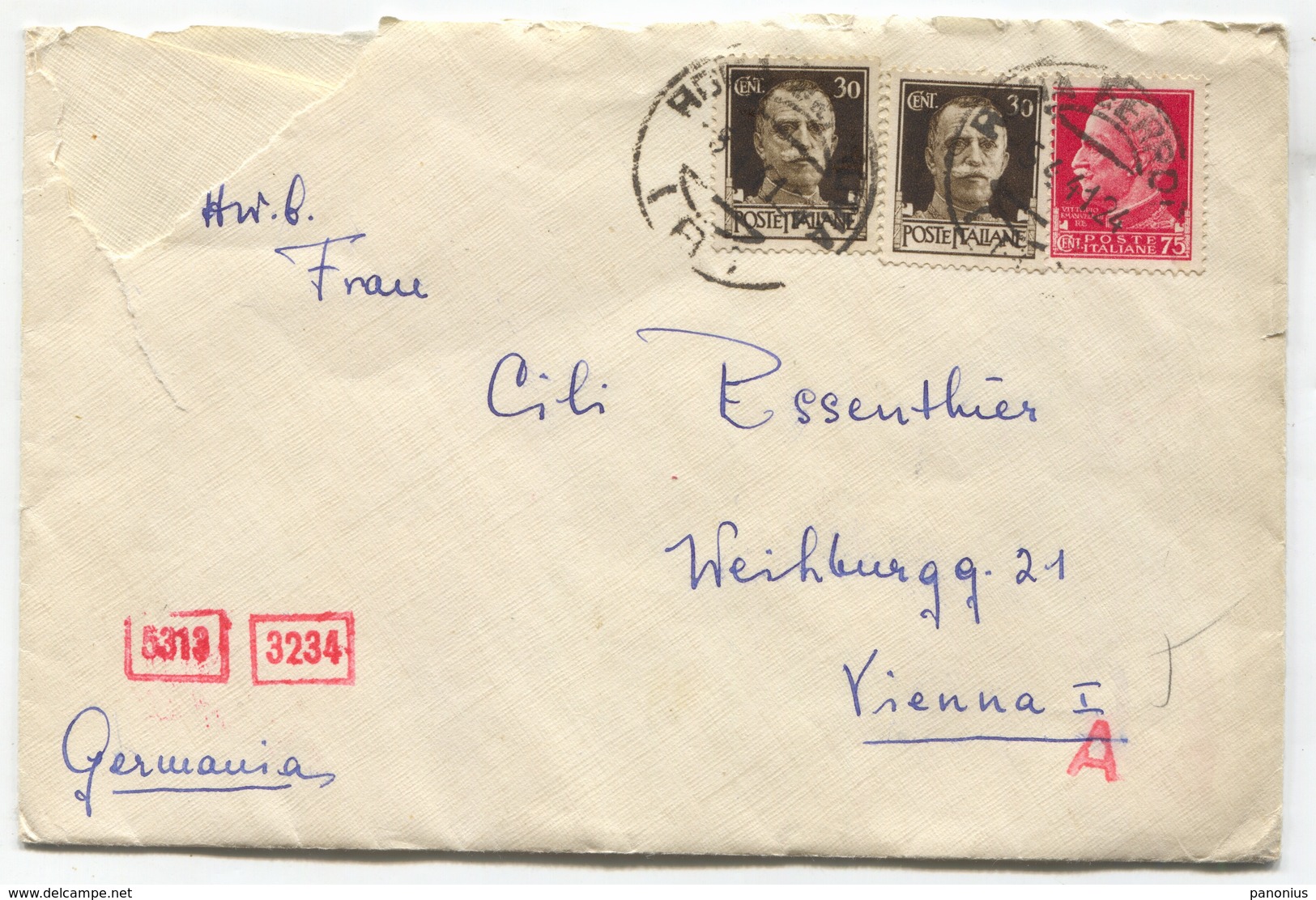 ROMA ITALY WW2 OLD LETTER, GERMAN CENSORSHIP ZENSUR  1941. - Unclassified