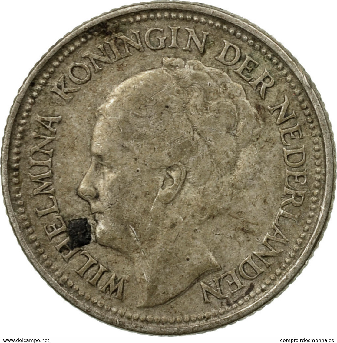 Monnaie, Pays-Bas, Wilhelmina I, 10 Cents, 1936, TB, Argent, KM:163 - 10 Cent