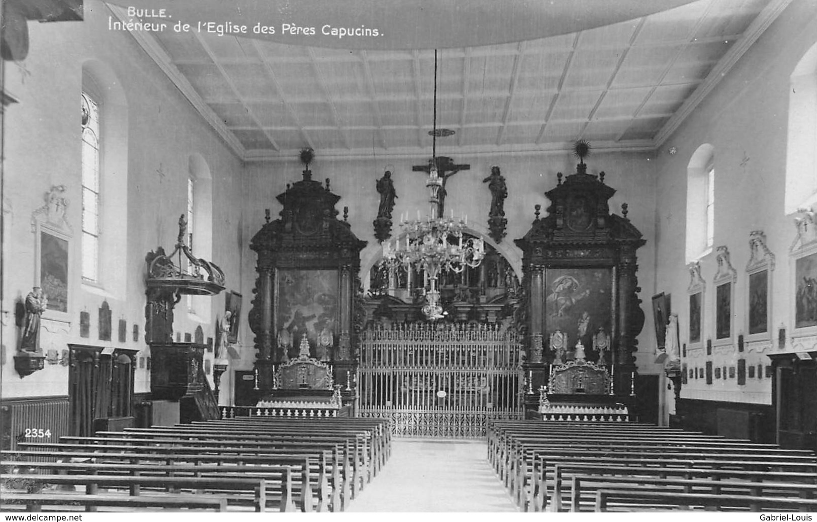 Bulle - Intérieur De L'église Des Pères Capucins - Non Circulé - Bulle