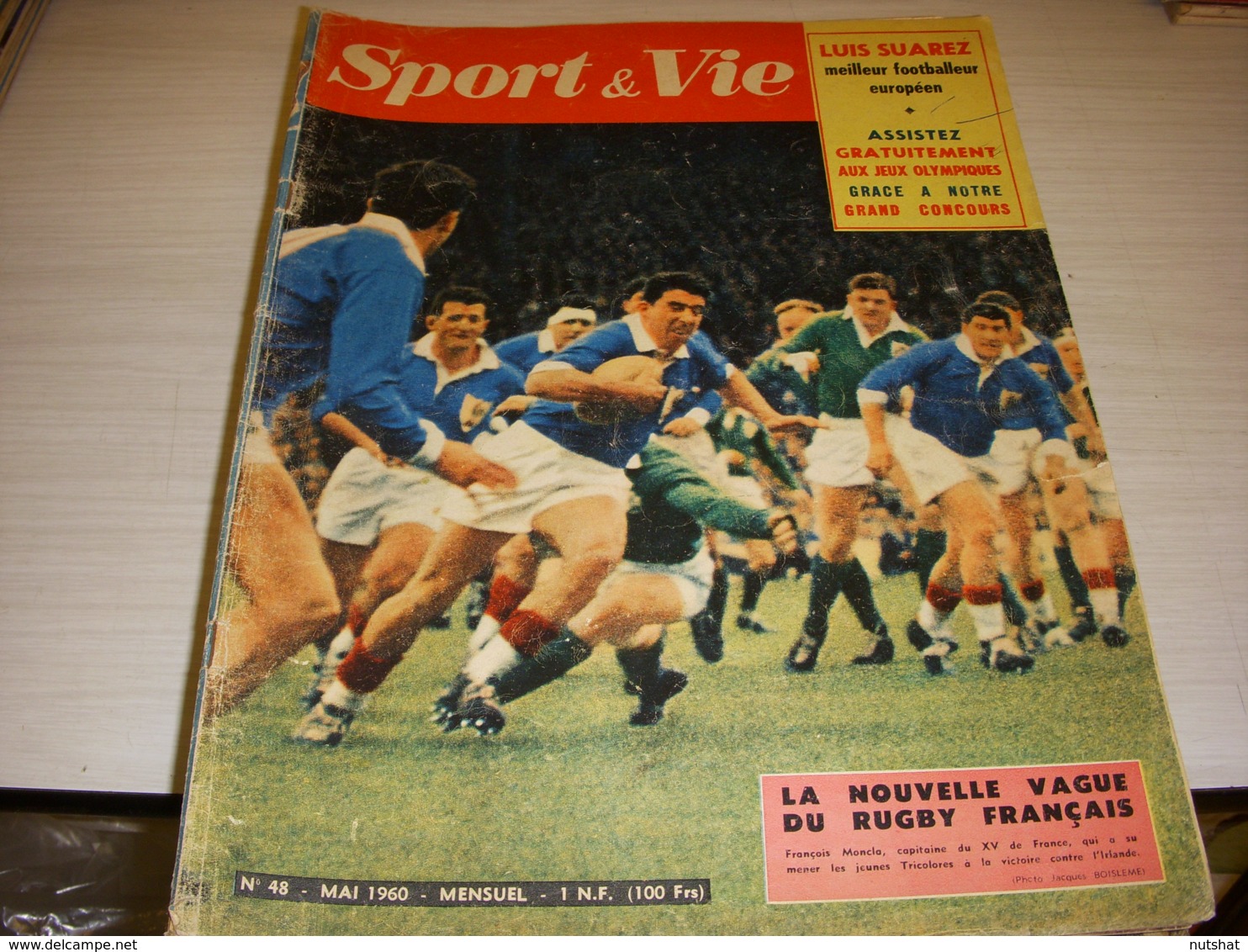 SPORT & VIE 48 05.1960 RUGBY MONCLA CORRIDA ORDONEZ CYCLISME GRACZYK FOOT SUAREZ - Deportes