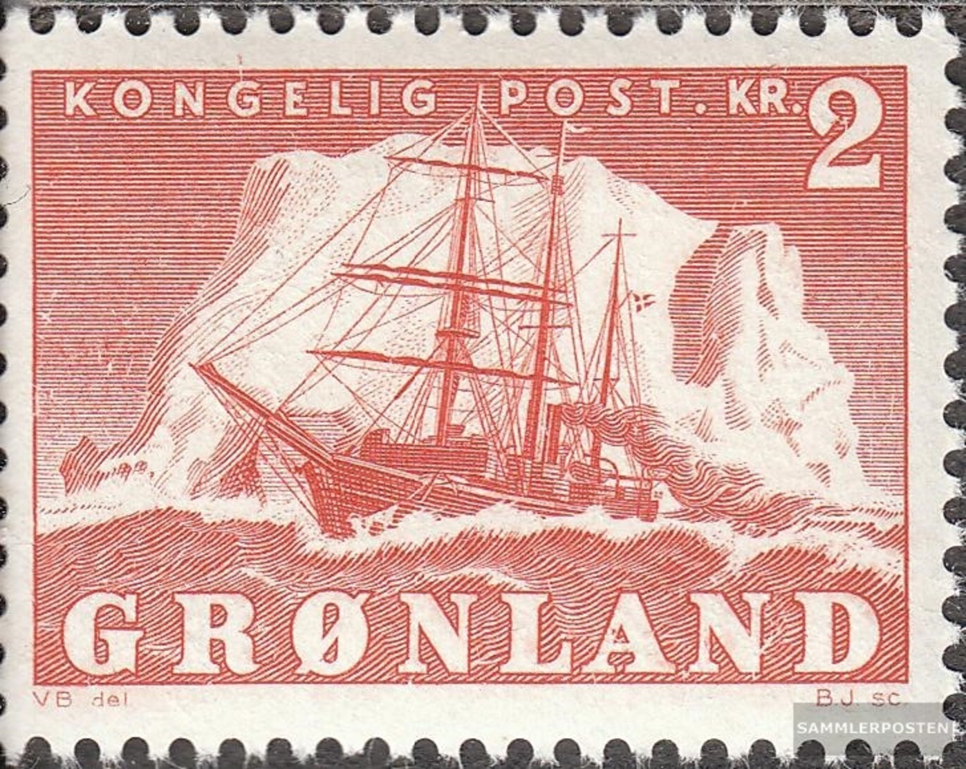 Dänemark - Grönland 36 MNH 1950 Arktisschiff - Nuovi