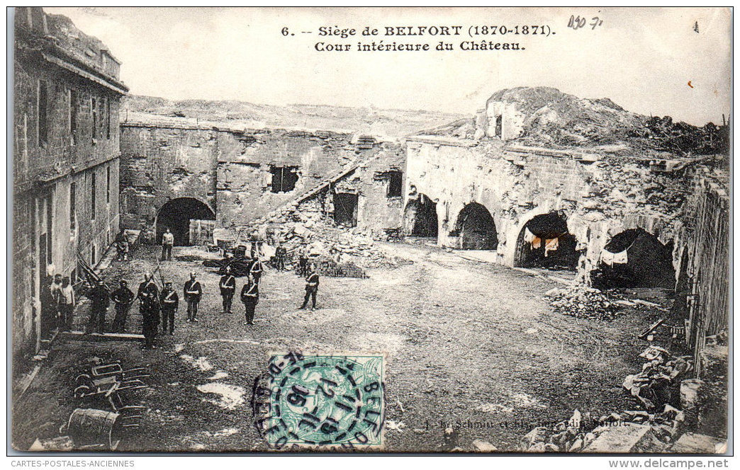 90 BELFORT - Guerre De 1870 - Cour Intérieure Du Château - Belfort – Siège De Belfort