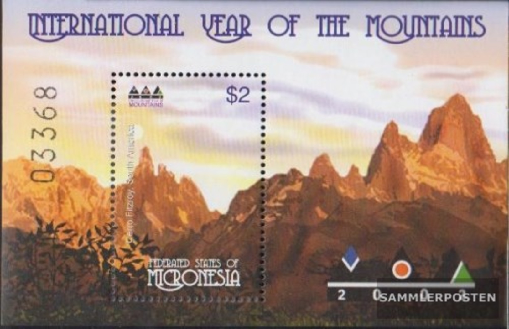 Mikronesien Block 108 (completa Edizione) MNH 2002 Anno Il Montagne - Micronesia