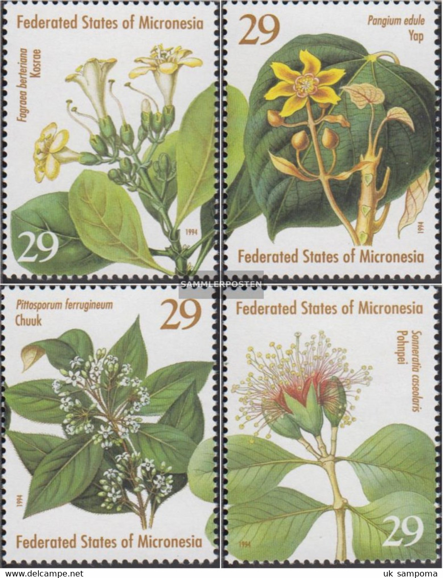 Mikronesien 365-368 (complete Issue) Unmounted Mint / Never Hinged 1994 Flora - Micronesia