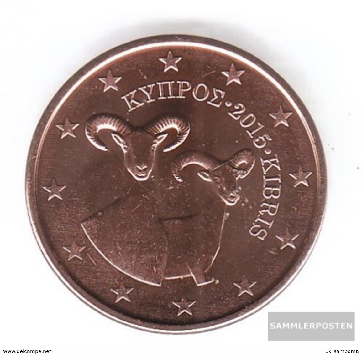 Cyprus Z 3 2015 Stgl./unzirkuliert Stgl./unzirkuliert 2015 5 Cent Kursmünze - Zypern
