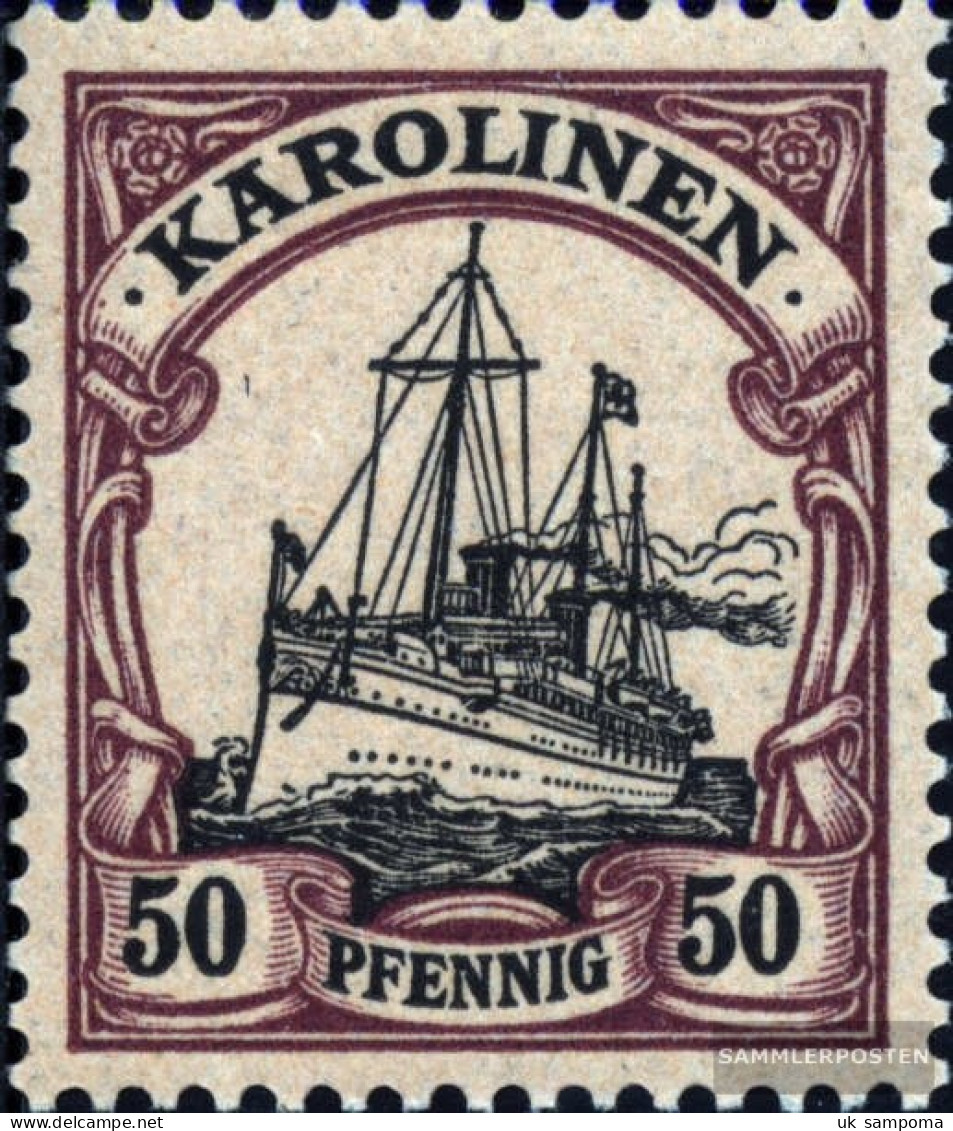 Carolines (German.Colony) 14 With Hinge 1901 Ship Imperial Yacht Hohenzollern - Caroline Islands