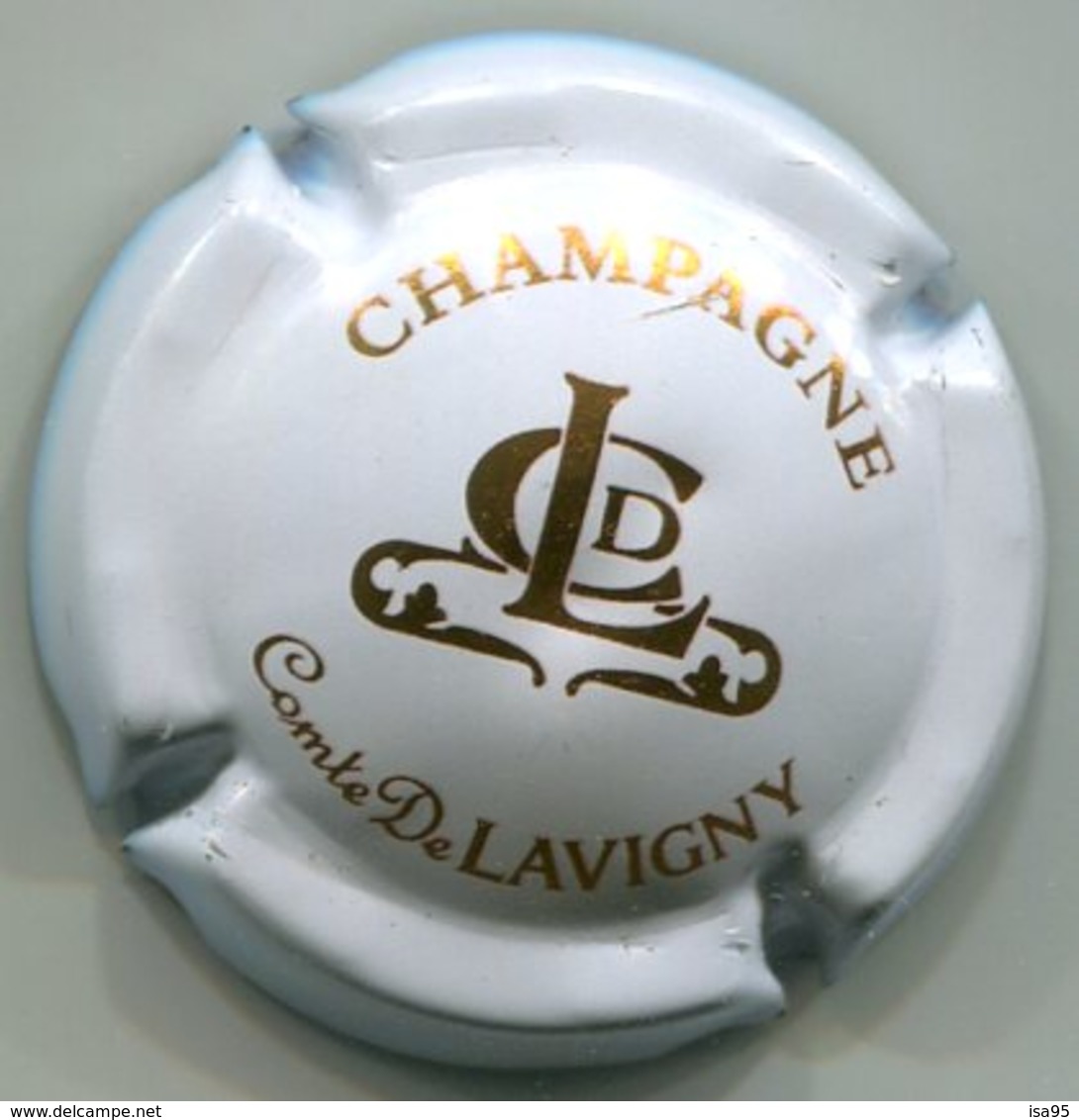 CAPSULE-CHAMPAGNE COMTE DE LAVIGNY N°02x Blanc & Or-NR - Sonstige & Ohne Zuordnung