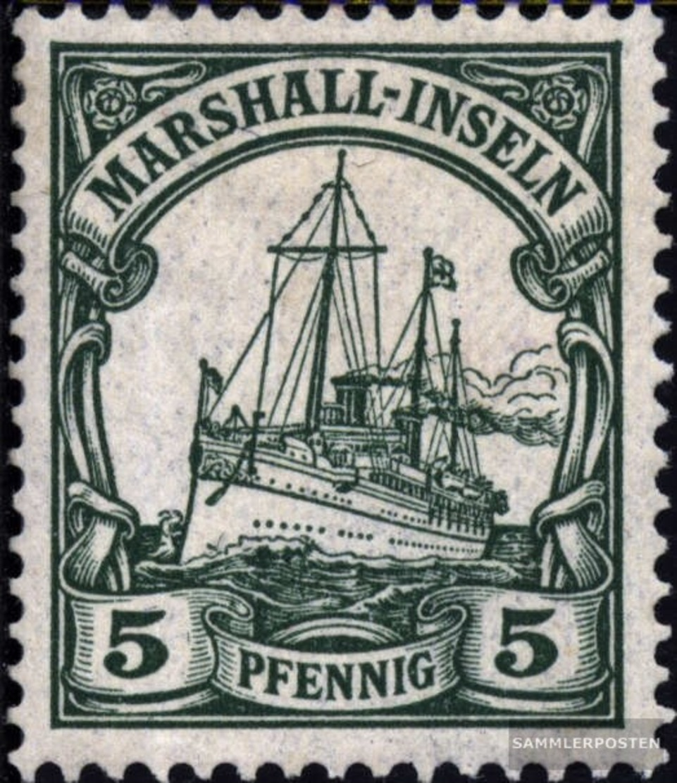 Marshall-Inseln (Dt. Kol.) 14 Con Fold 1901 Nave Imperial Yacht Hohenzollern - Marshall-Inseln