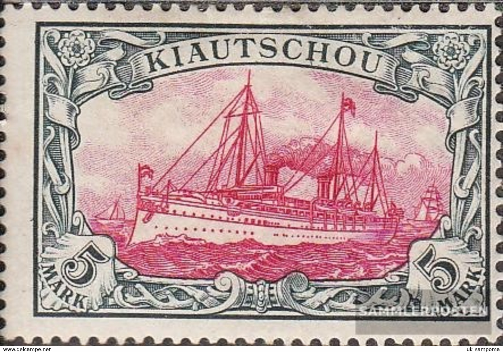 Kiaochow (China) 17 With Hinge 1901 Ship Imperial Yacht Hohenzollern - Kiauchau