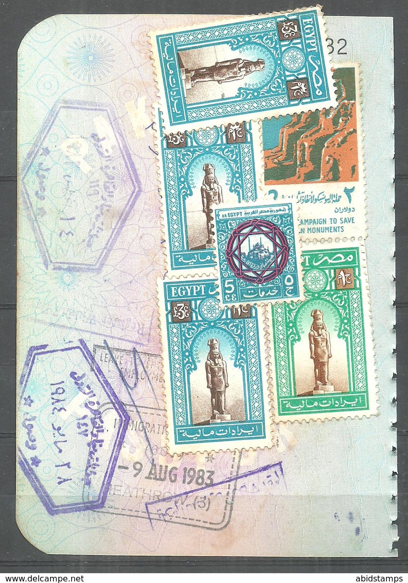 USED VISA STAMPS  EGYPT - Other & Unclassified