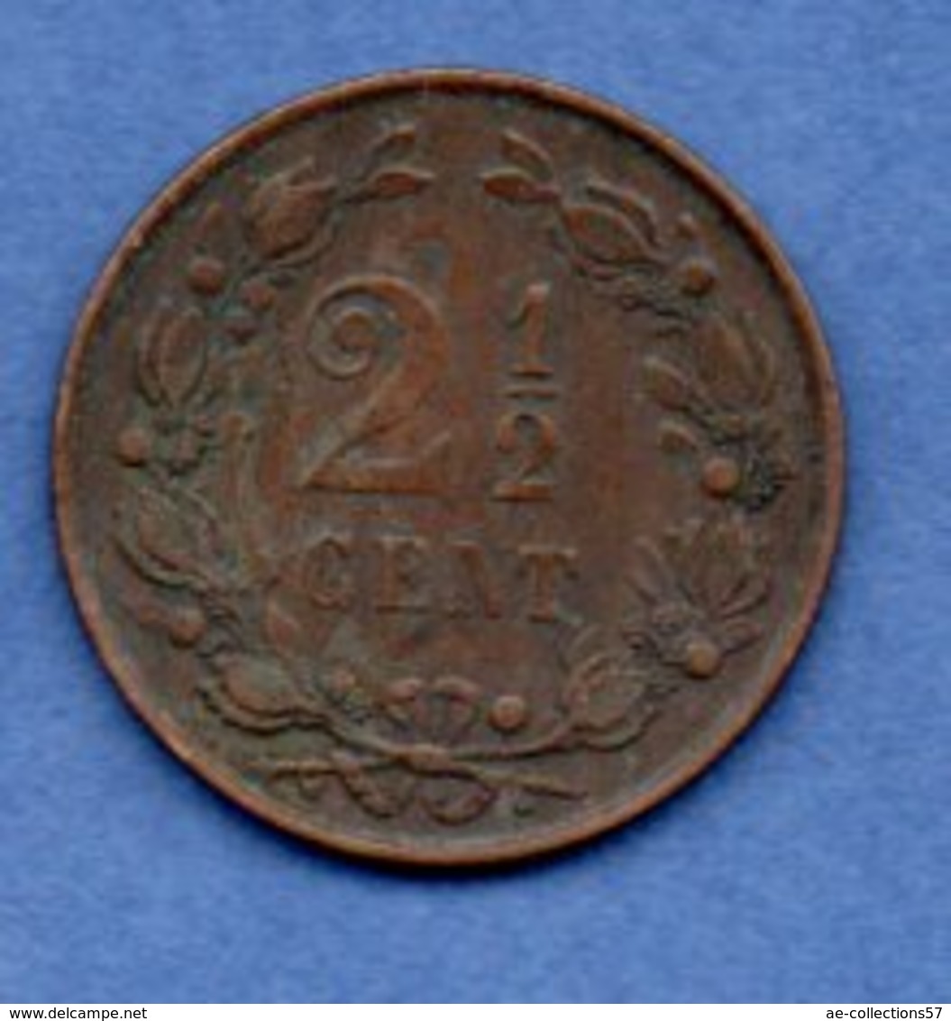 Pays Bas- 2 1/2 Cent 1877  -  Km # 108 -  état TTB  - - 1849-1890 : Willem III