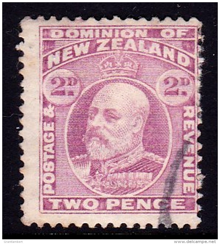 New Zealand 1909 King Edward VII 2d Mauve Used  SG 388 - Used Stamps