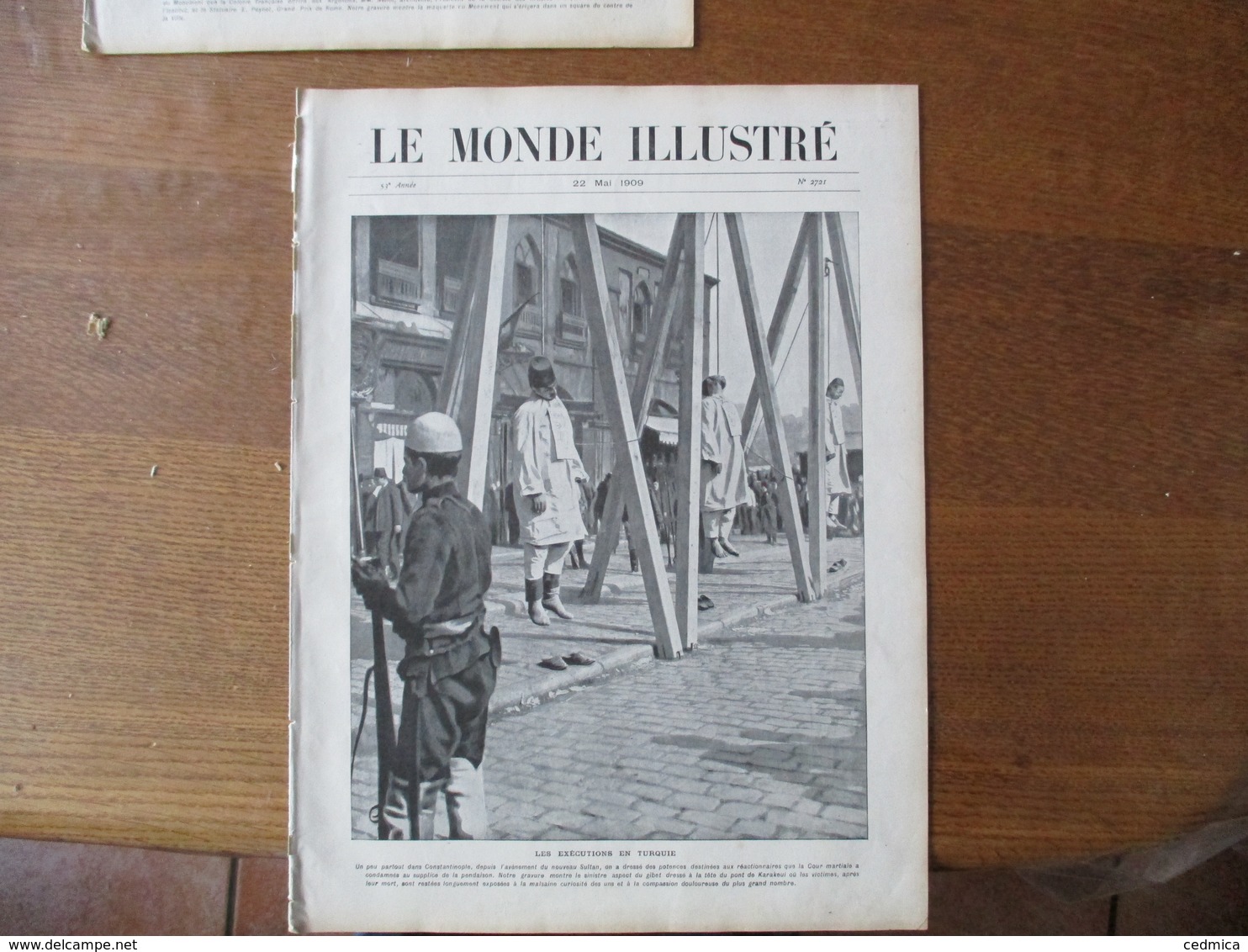 LE MONDE ILLUSTRE N°2721 22 MAI 1909 LES EXECUTIONS EN TURQUIE,A CONSTANTINOPLE,LE TRIDUUM DE JEANNE D'ARC,GREVE DES PTT - 1900 - 1949