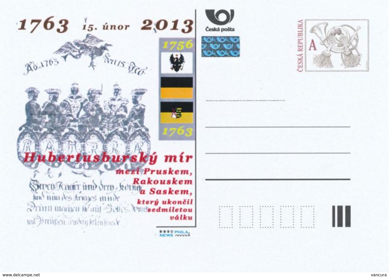 CDV C Czech Republic Hubertusburg Peace 2013 - Sonstige & Ohne Zuordnung