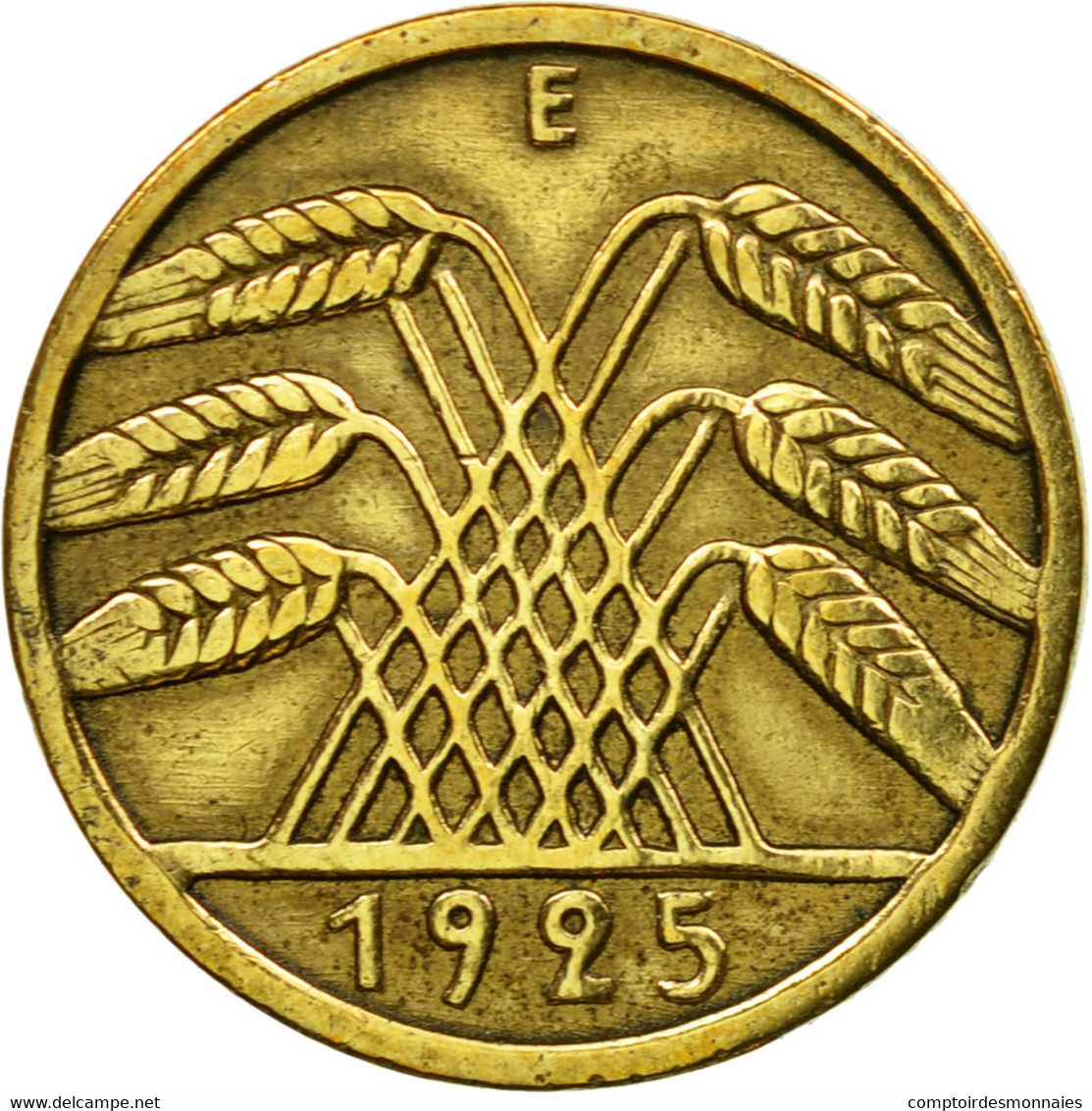 Monnaie, Allemagne, République De Weimar, 5 Reichspfennig, 1925, Muldenhütten - 5 Rentenpfennig & 5 Reichspfennig
