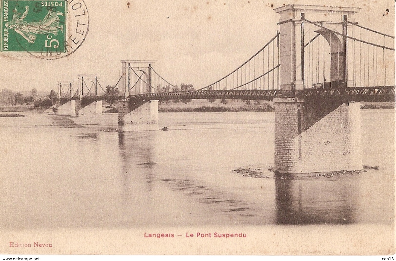 37 - Langeais - Le Pont Suspendu - Langeais