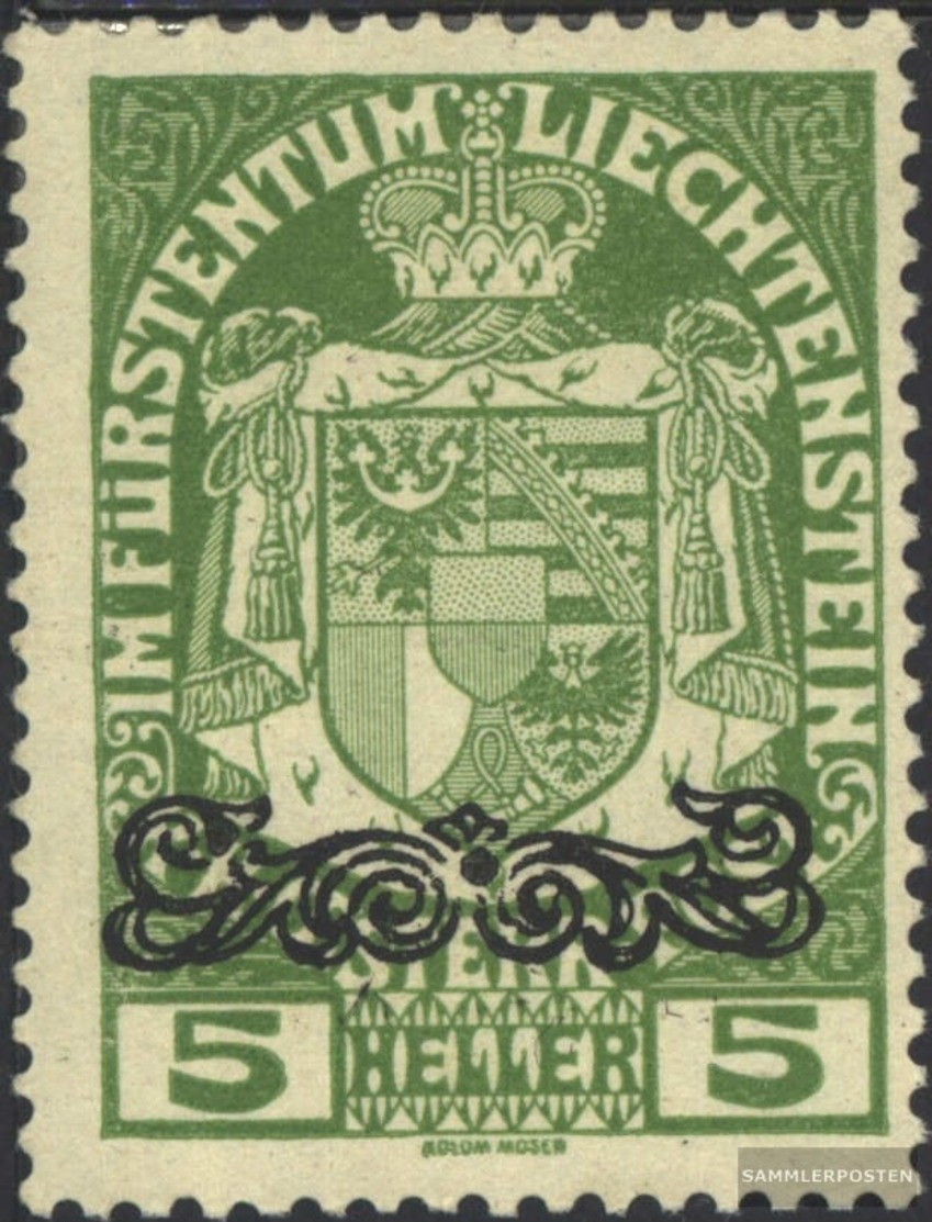 Liechtenstein 11 Mit Falz 1920 Aufdruckausgabe - Nuovi