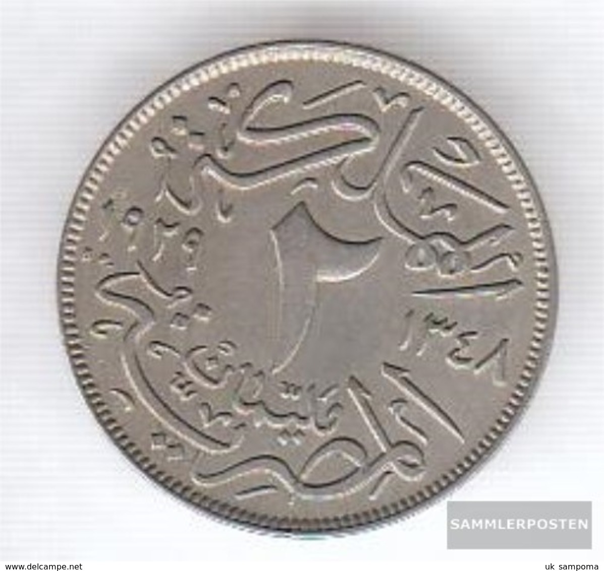 Egypt Km-number. : 345 1929 Stgl./unzirkuliert Copper-Nickel Stgl./unzirkuliert 1929 2 Milliemes Fuad I. - Egypt