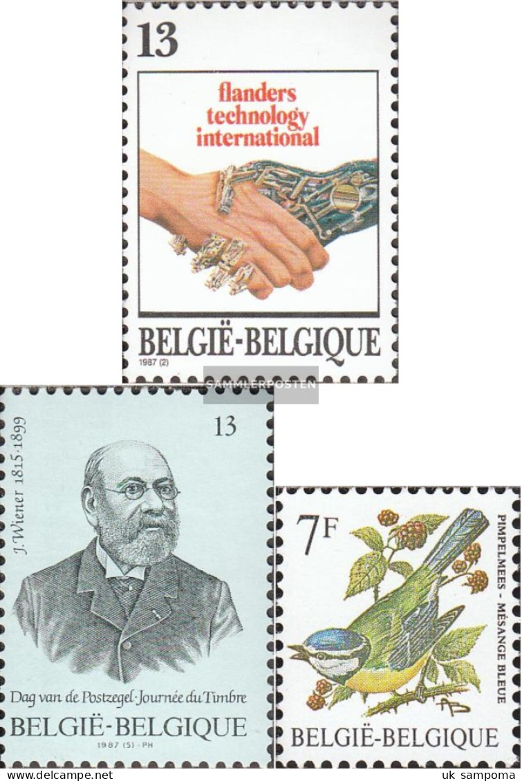 Belgium 2295,2300,2313 (complete Issue) Unmounted Mint / Never Hinged 1987 Technologies, Stamp, Birds - Ungebraucht