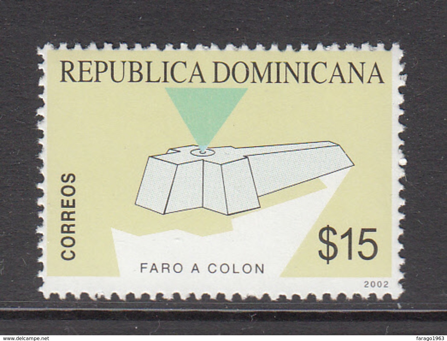 2002 Dominican Republic Lighthouse Complete Set Of 1 MNH - Dominican Republic