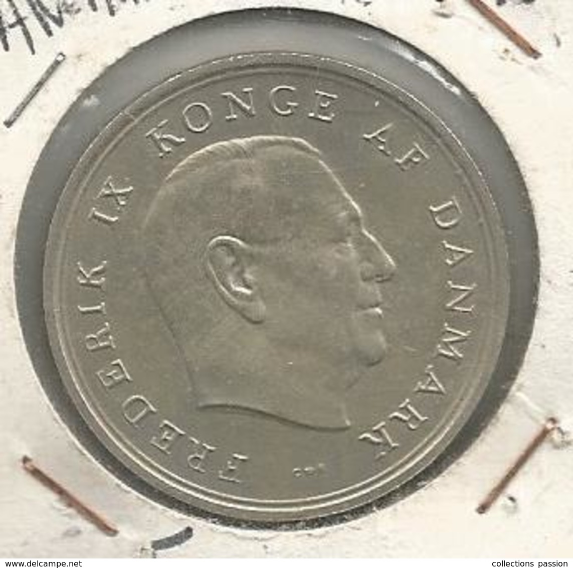 Monnaie, Danemark , Frederik IX , Konge Af Danmark , 10 Kroner , 2 Scans, Argent ,1967, Frais Fr 1.95 E - Danemark