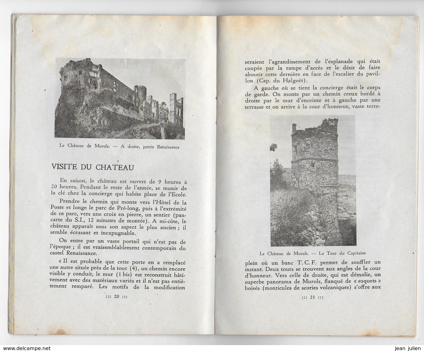 63 - MUROL - Son Chateau Ses Promenades - Petit Guide - - Auvergne