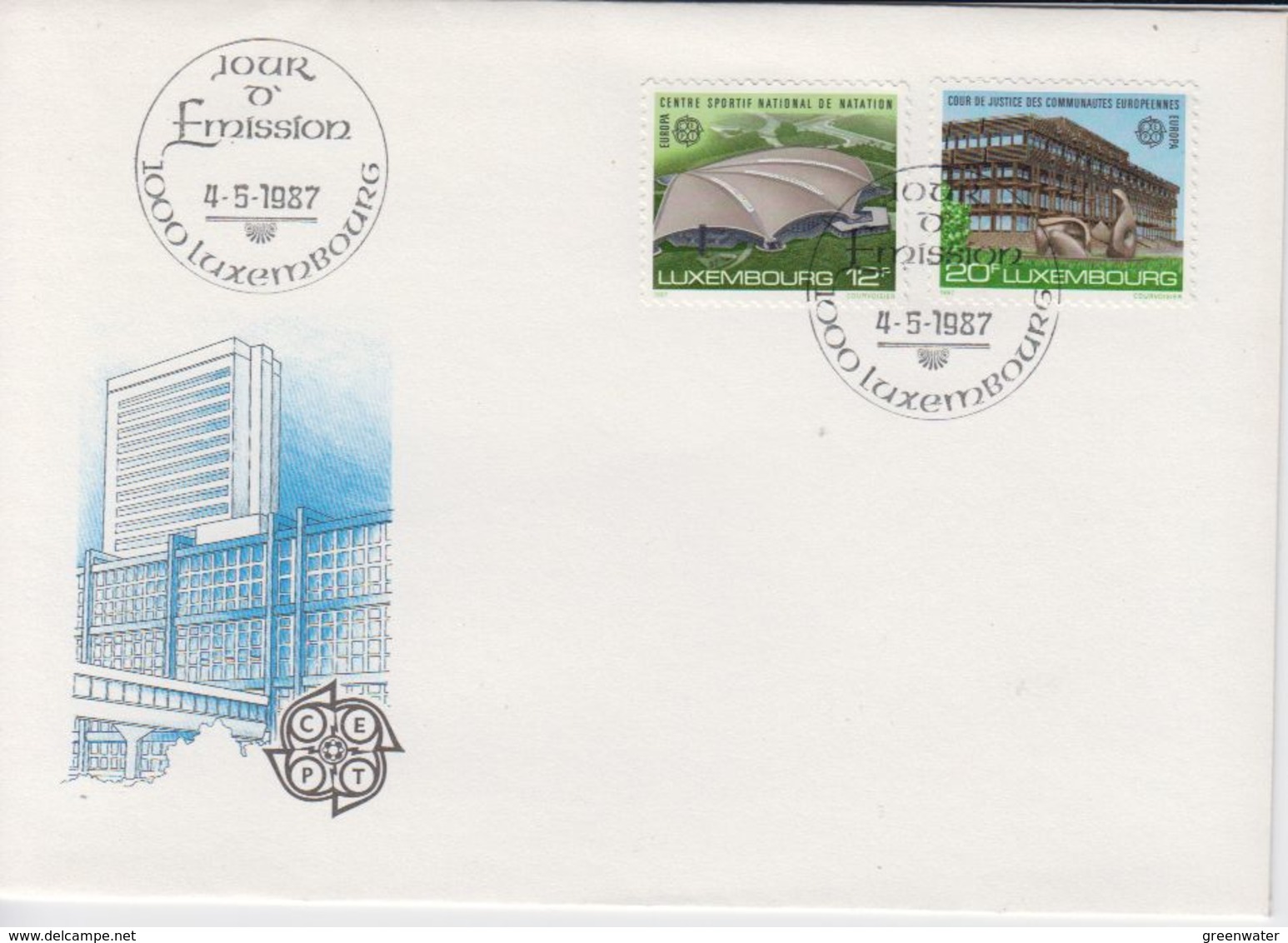 Europa Cept 1987 Luxemburg 2v  FDC (40678) - 1987