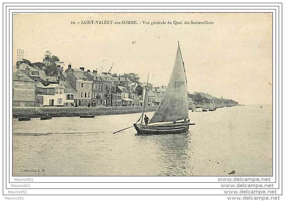 95 SAINT VALERY SUR SOMME - Vue Générale Du Quai Des Sauterelliers - Saint Valery Sur Somme