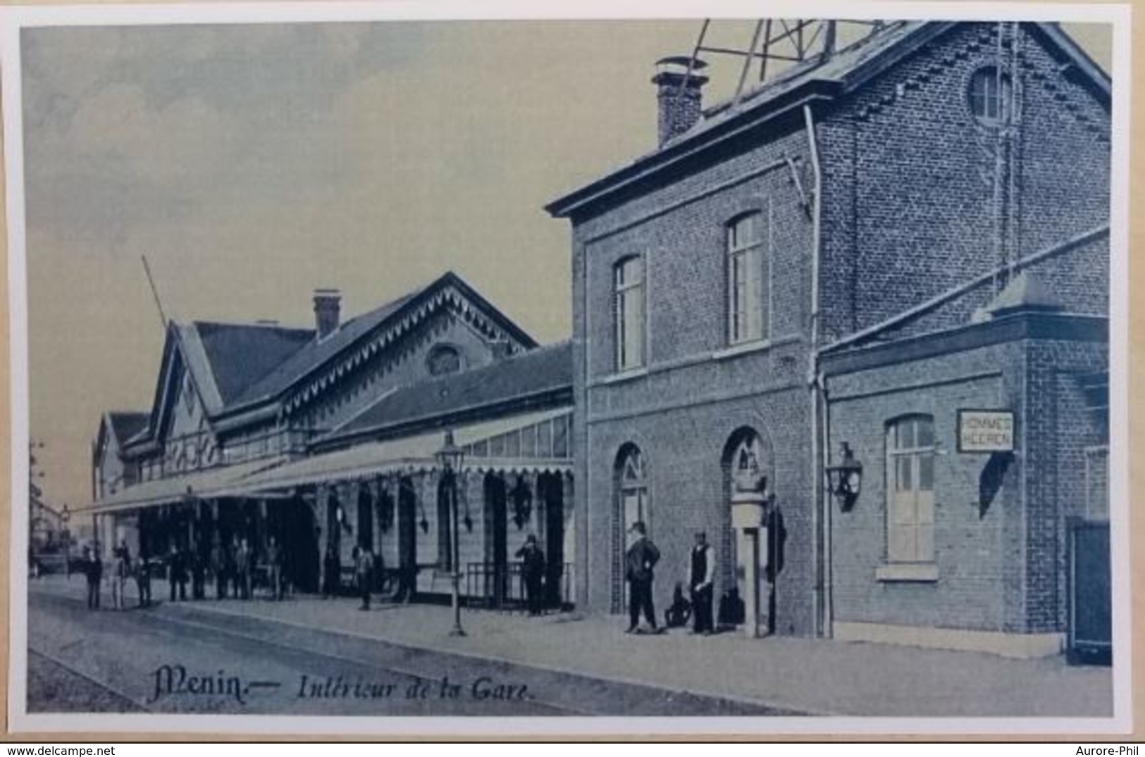 Menin Intérieur De La Gare (Reproduction - Photo) - Menen