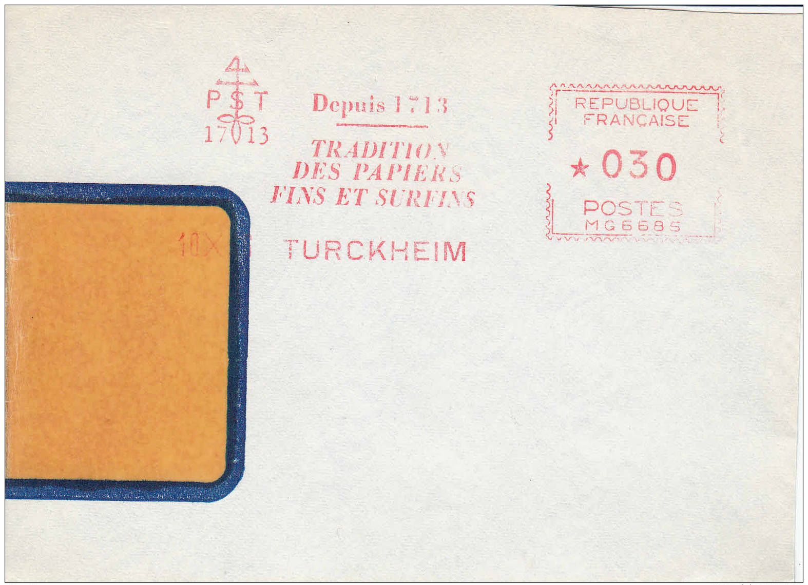 FRANCE -Turckeim , Papiers Fins Sur Fragment - Lettres & Documents