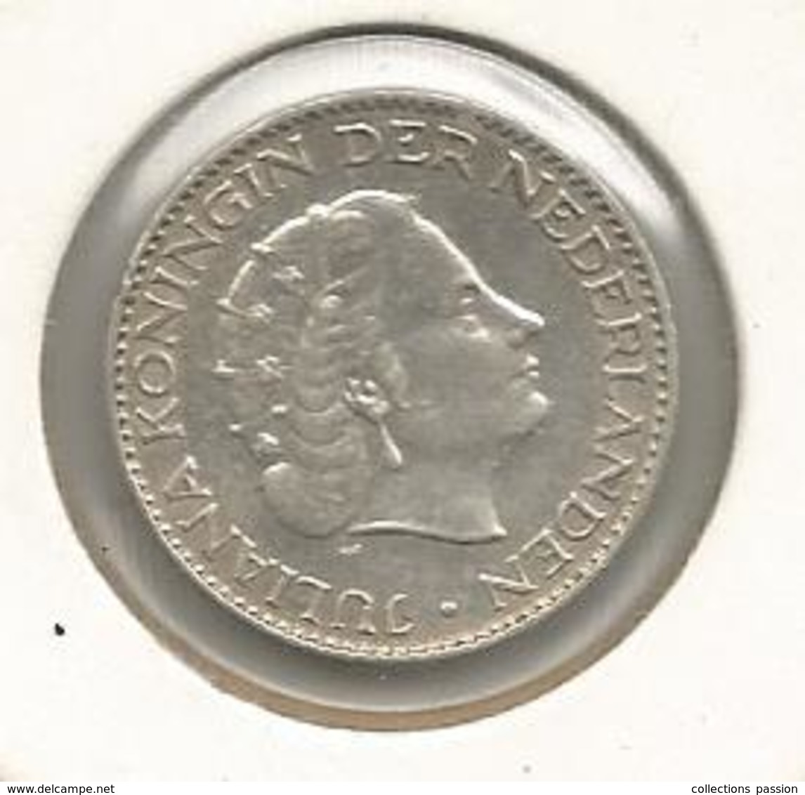 Monnaie, Pays Bas, NEDERLAND , 1957 , 1 Gulden ,Juliana Koningin Der Nederlanden - 1948-1980 : Juliana