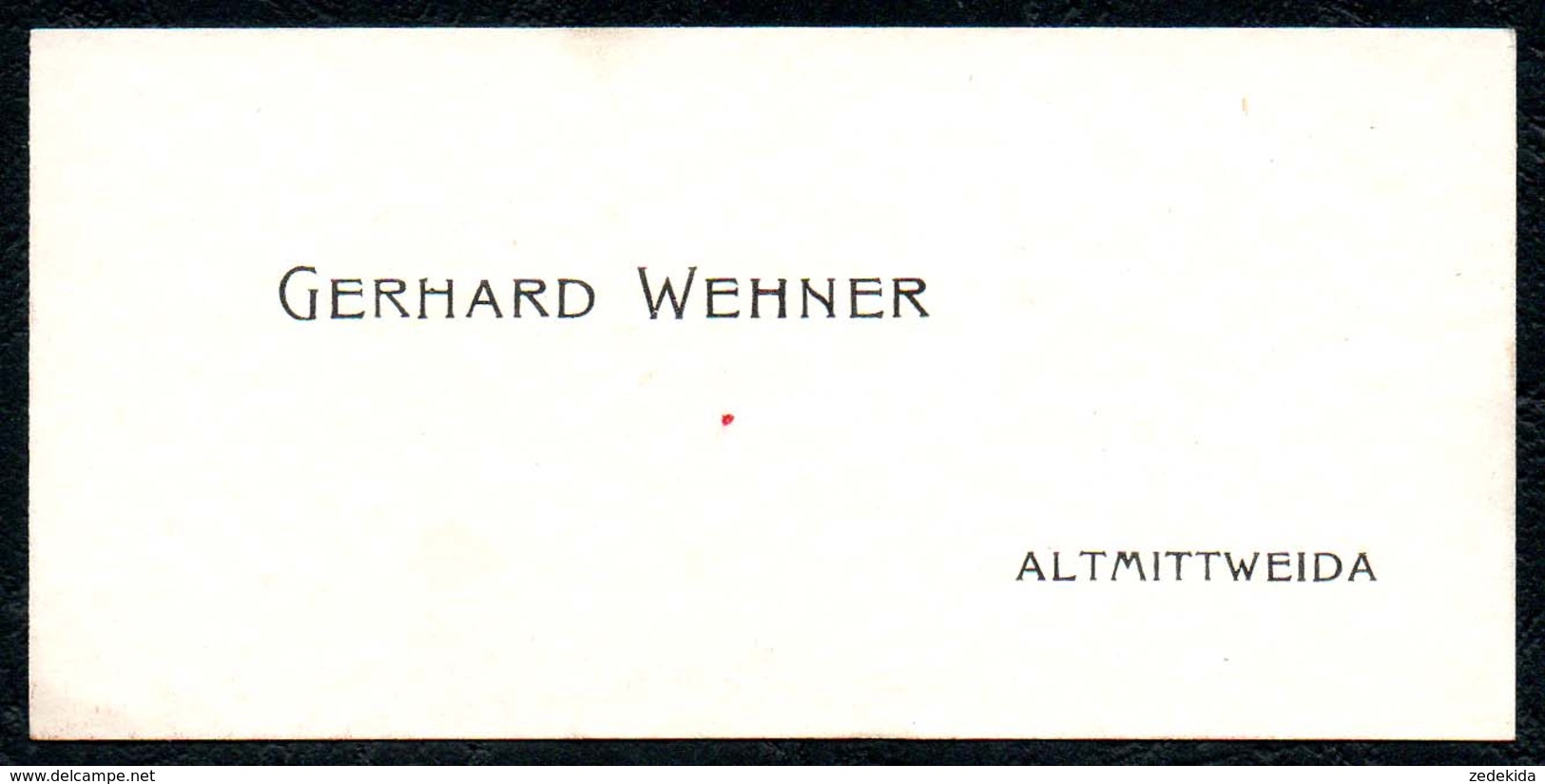 B7273 - Altmittweida Mittweida - Gerhard Wehner - Visitenkarte - Visitenkarten