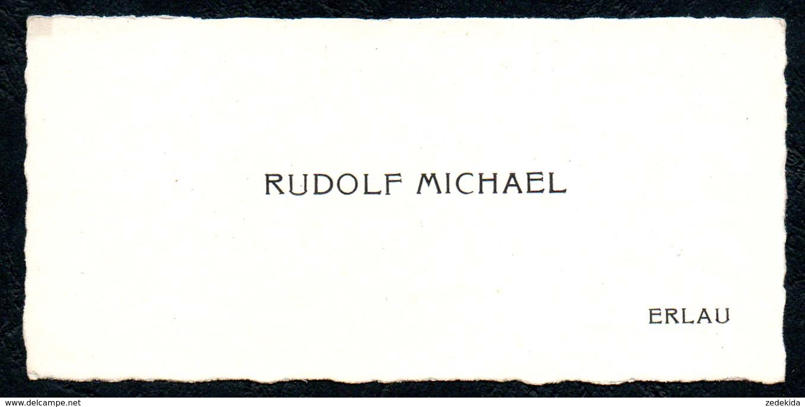 B7276 - Erlau - Rudolf Michael - Visitenkarte - Visiting Cards