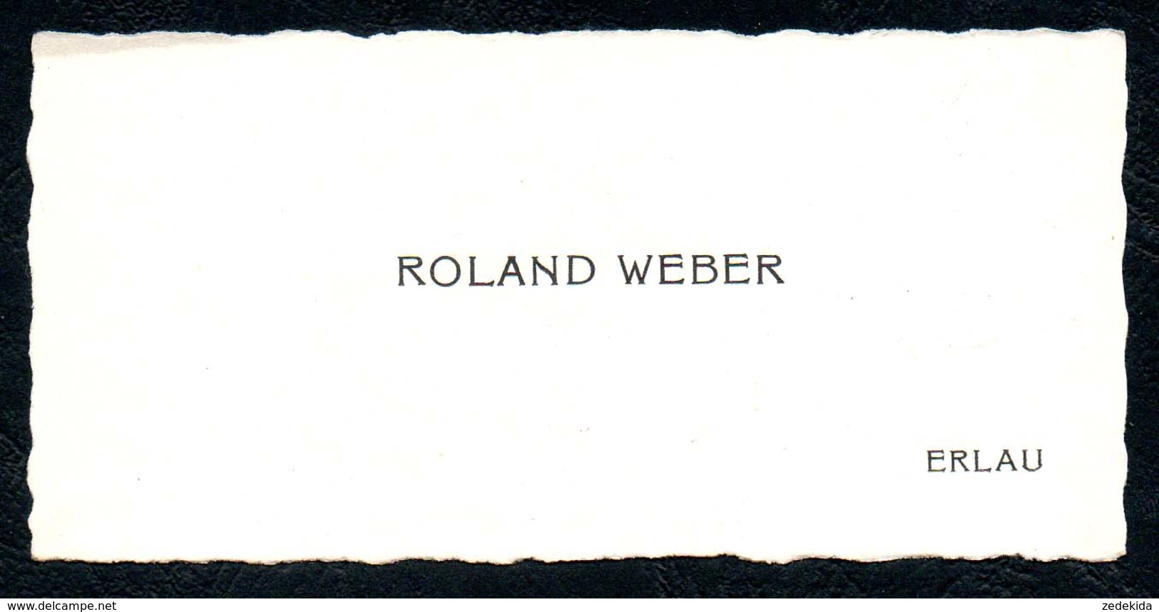 B7277 - Erlau - Roland Weber - Visitenkarte - Visitenkarten