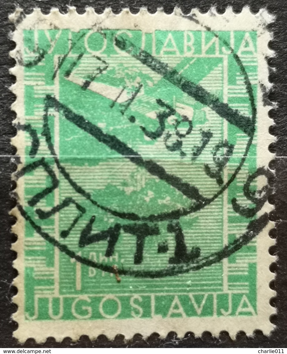 BLED-1 D-AIRMAIL-POSTMARK SPLIT-CROATIA-YUGOSLAVIA-1934 - Luftpost