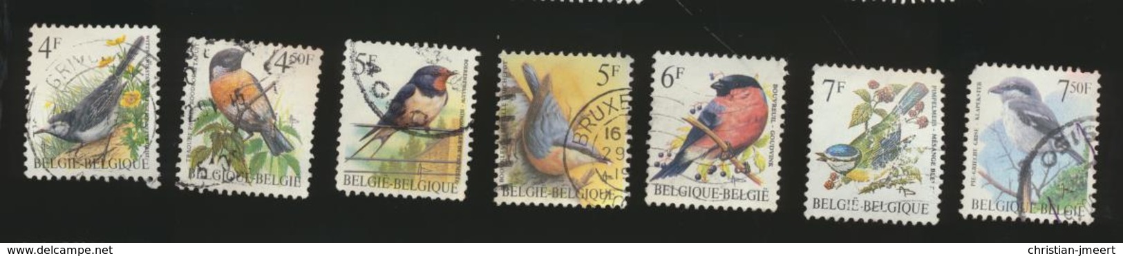 BUZIN  Lot De 34 Timbres Oblités - 1985-.. Vogels (Buzin)