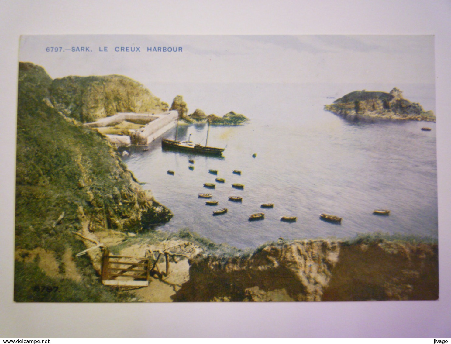 SARK  :  Le CREUX  HARBOUR  -  Carte Couleur  - Sark