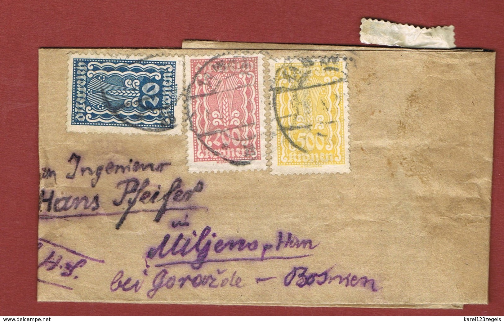 Infla Ab 18 Sep.1922   Ausland  Drucksache - Lettres & Documents