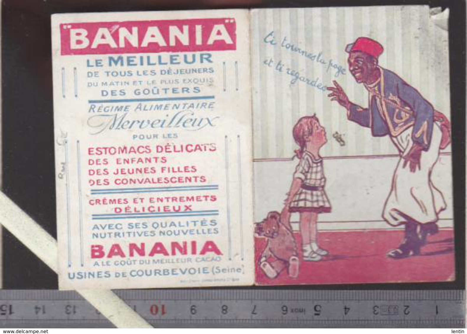 Banania - Artilleur Senegalais : "ti Regardes, Jamais Malade, Jamais Mourri ! - Mauvais état - Autres & Non Classés