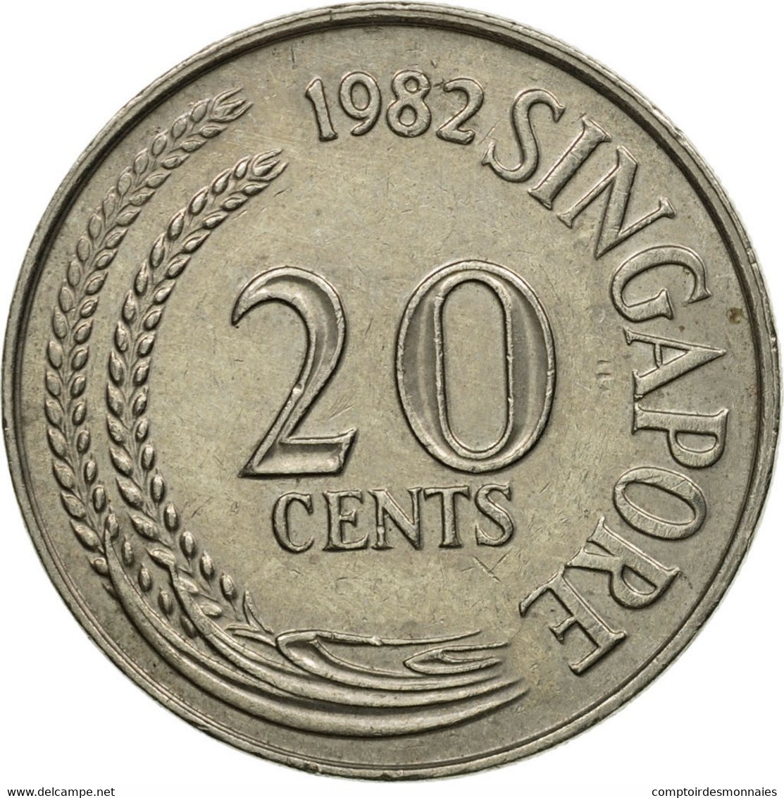 Monnaie, Singapour, 20 Cents, 1982, Singapore Mint, TTB, Copper-nickel, KM:4 - Singapour