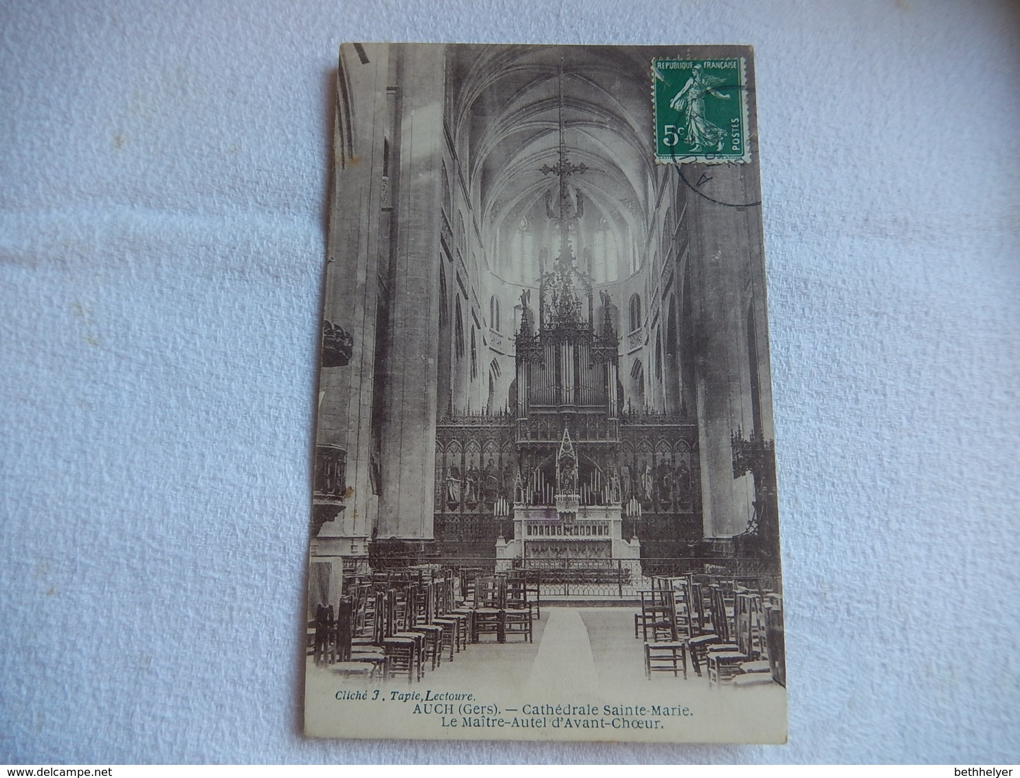 62 CPA - AUCH- CATHEDRALE SAINTE MARIE - LE MAITRE AUTEL D'AVANT CHOEUR - ORGUE - OREL - ORGAN - 1912 - R15597 - Auch