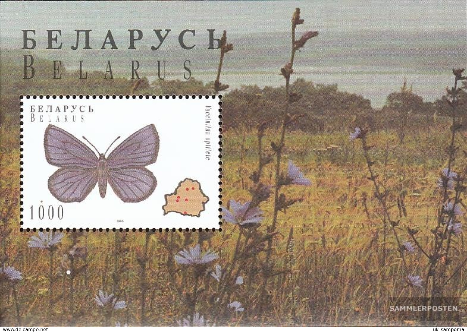 Weißrussland Block8 (complete Issue) Unmounted Mint / Never Hinged 1996 Butterflies - Belarus