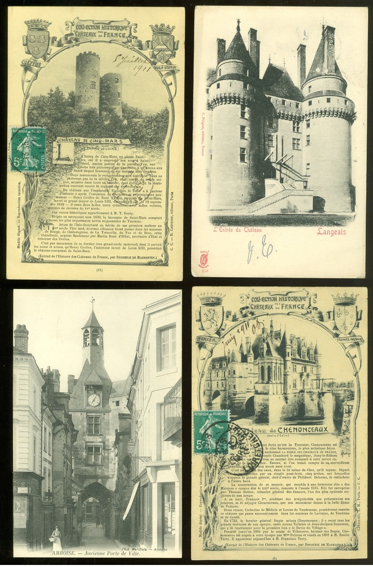 Lot de 59 cartes postales de France Indre - et - Loire    Lot van 59 postkaarten van Frankrijk ( 37 ) - 59 scans