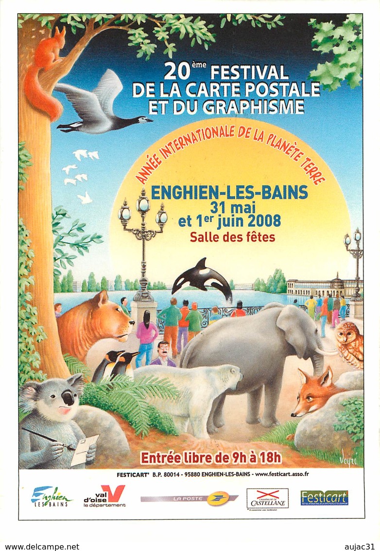 IIlustrateur Bernard Veyri - Enghien Les Bains - Animaux - Eléphants - Renards - Ours Blancs - Autographe - Signature - Veyri, Bernard