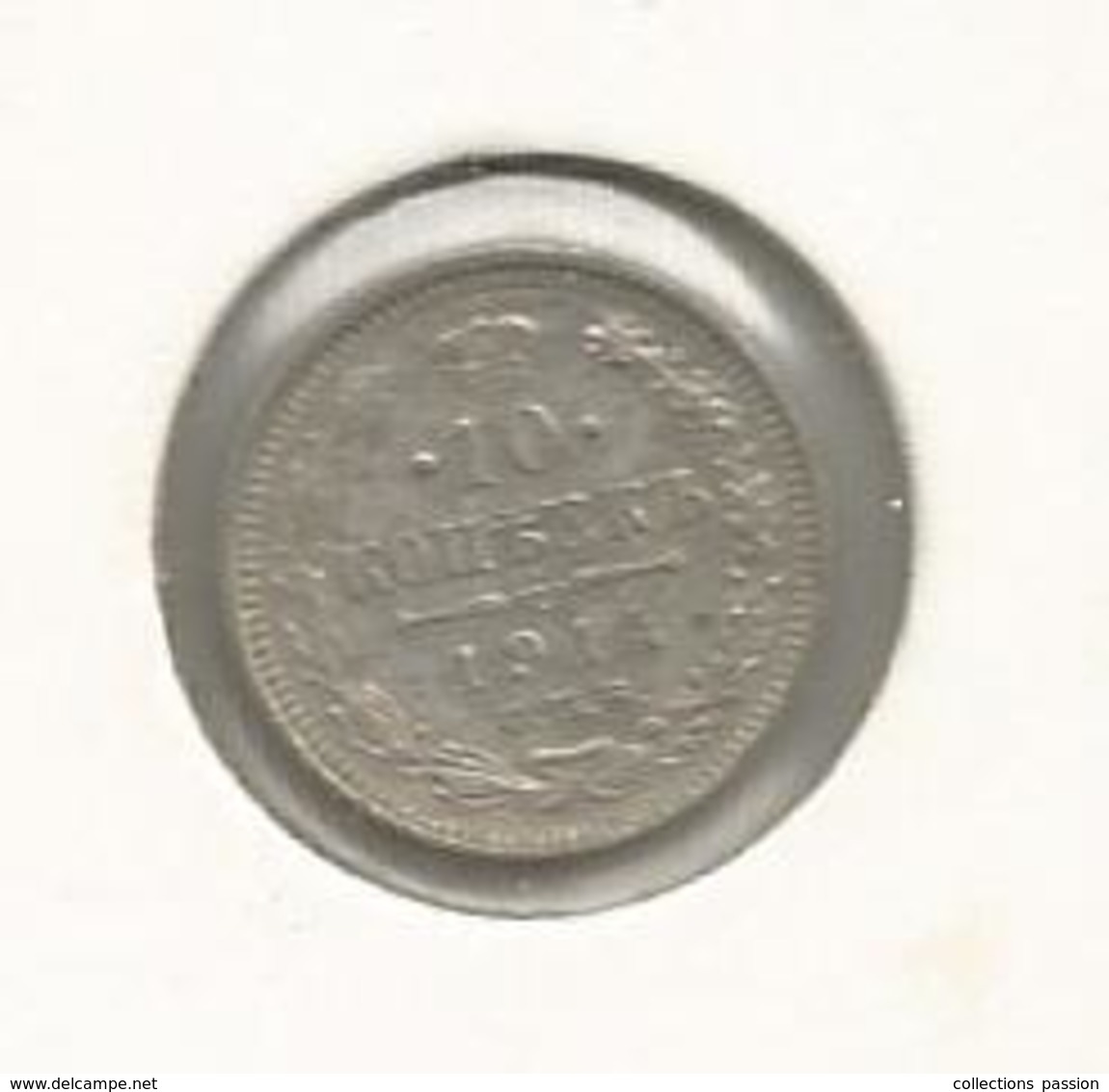 Monnaie, Russie ,10 Kopeks , 1914  , Argent , 2 Scans - Russie